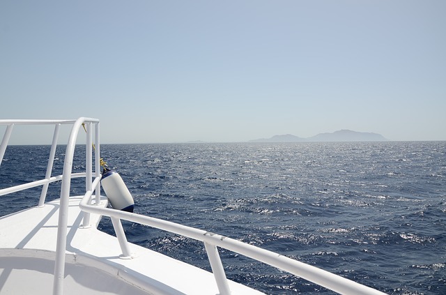 Kreuzfahrtschiff im Meer